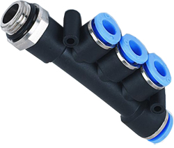 PKD-G, Pneumatic Fittings with BSPP thread, Air Fittings, one touch tube fittings, Pneumatic Fitting, Nickel Plated Brass Push in Fittings